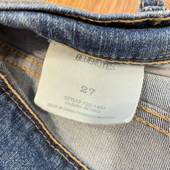 Bluenotes High-Rise Blue Denim Jean Shorts - Size 27 - Picture 6 of 9